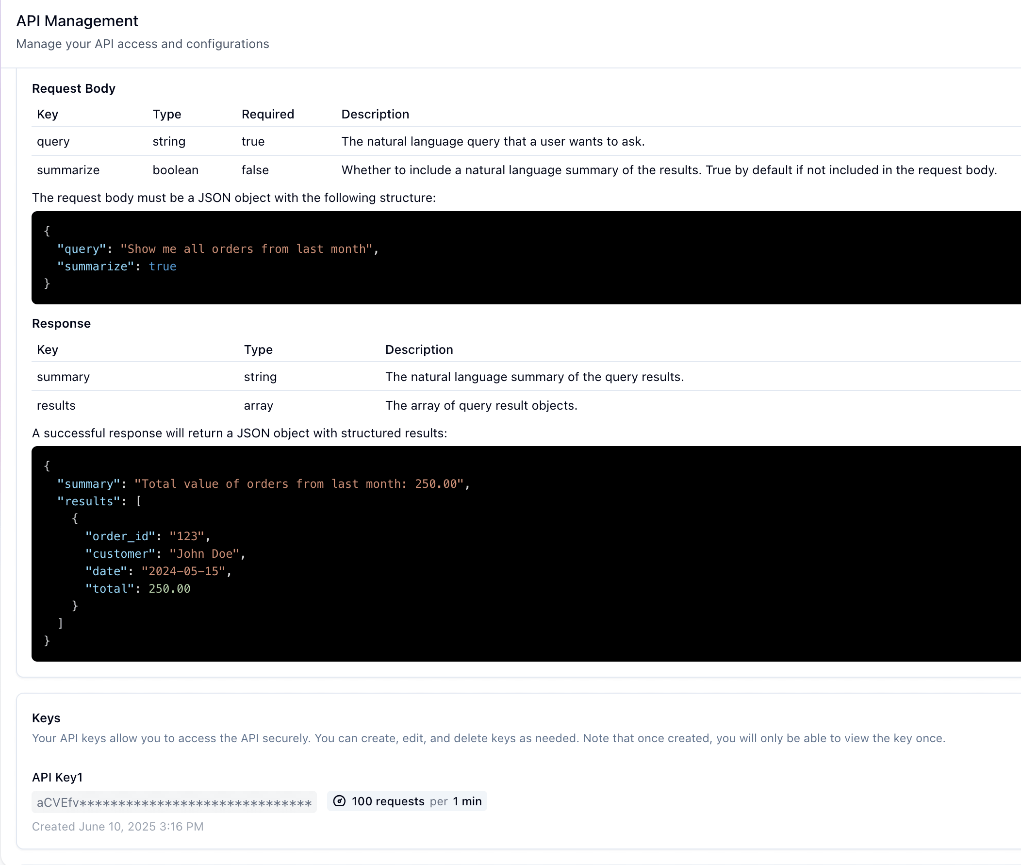 Powerful API Access